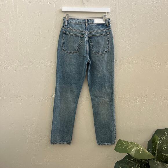 EUC $315 RE/DONE 70s Straight Jeans In Worn Medium Raf - Picture 6 of 9